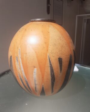 Vase rond céramique emmaillé